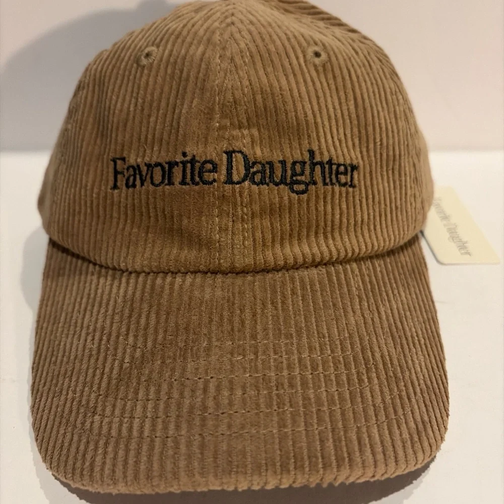 NWT Favorite Daughter Cord Baseball Hat Tan Corduroy Adjustable - Picture 2 of 5